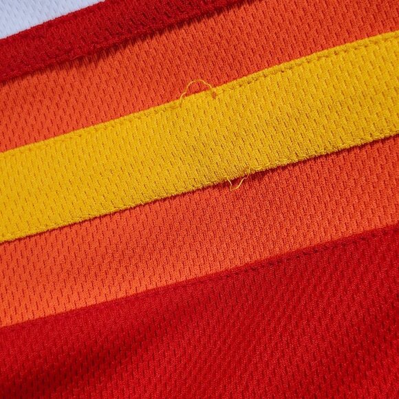 Disneyland Resort Team Mickey Baseball Jersey XL Polyester Orange & White - Picture 11 of 11